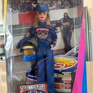 🏁 1998 BARBIE'S 50TH ANNIVERSARY NASCAR Collector Edition! 🏎️